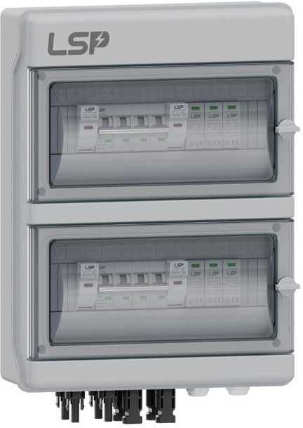 Nuolatinės srovės skirstomieji įrenginiai V-TAC SLP-PV1000-S-2/2 2MPPT 1000VDC IP65