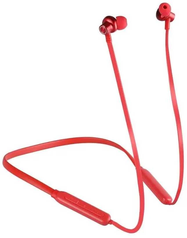 Raudonos kaklo lankelio tipo Bluetooth ausinės