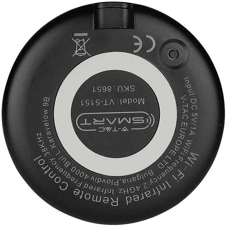 V-tac IR pultelius atstojanti bazė, Wifi, 8m valdymo nuotolis. Su įkrovimo laidu ir lipniu paduku.