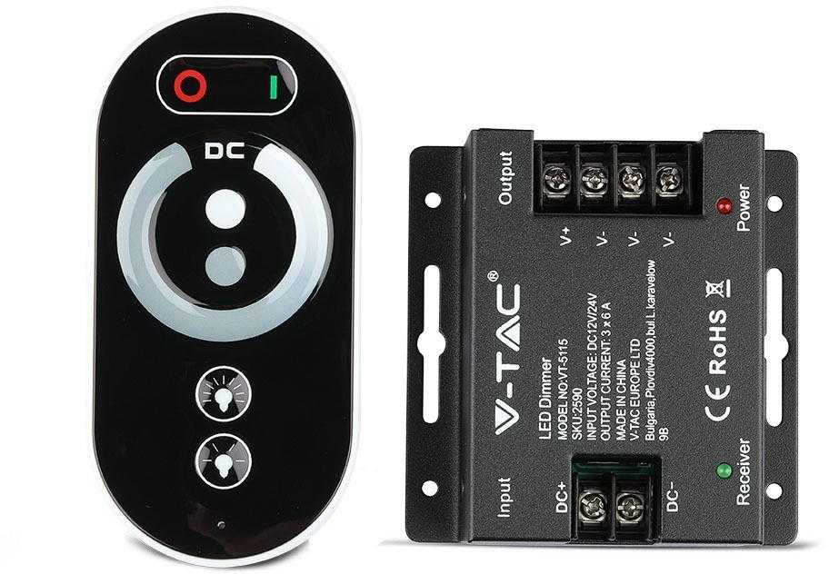 V-tac LED valdiklis su nuotolinio valdymo pultu