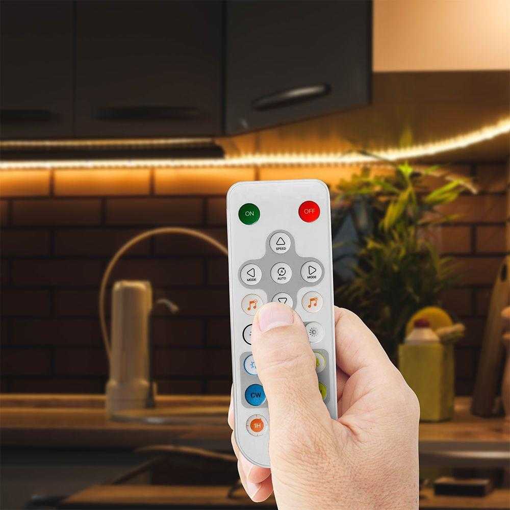 CCT LED juostų SMART valdiklis su nuotolinio valdymo pulteliu, 5-24V