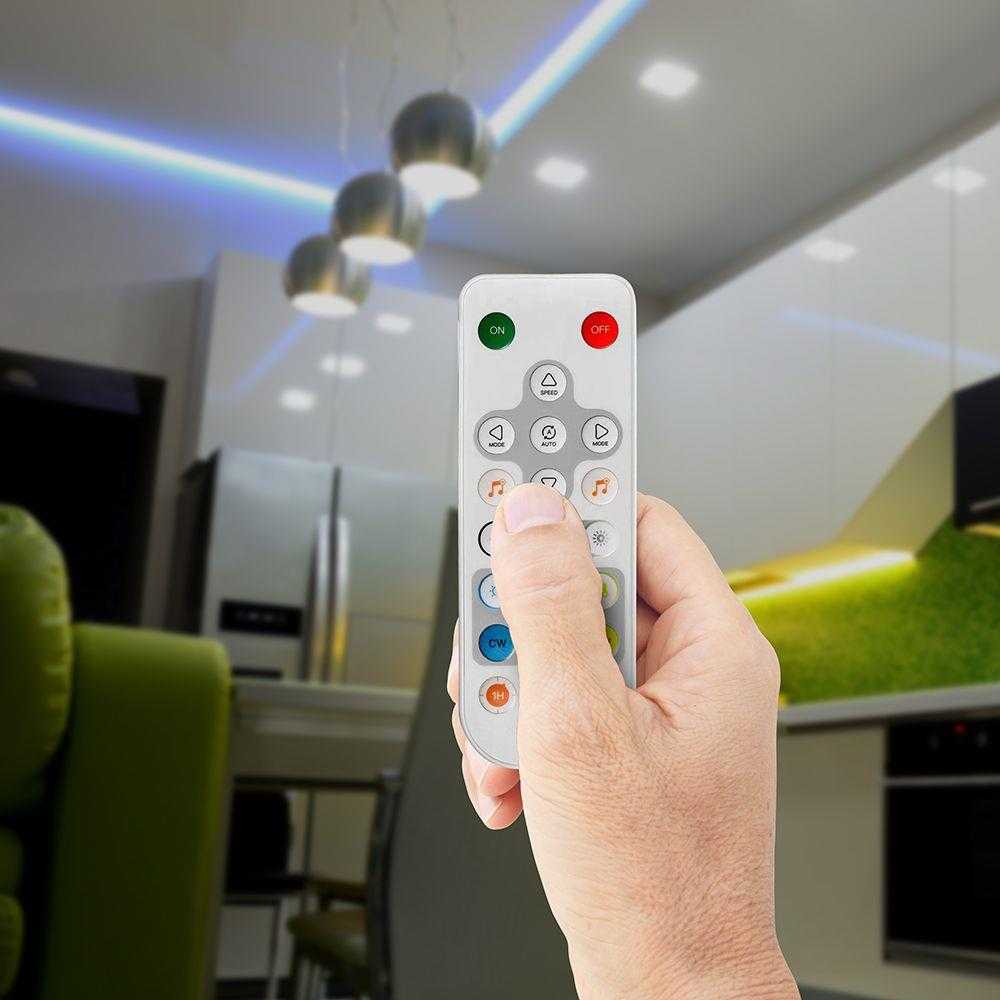 CCT LED juostų SMART valdiklis su nuotolinio valdymo pulteliu, 5-24V