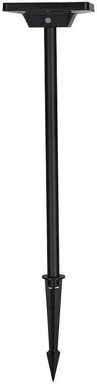 V-tac 2W LED įsmeigiamas/pastatomas lauko šviestuvas su saulės baterija, juodas, 3000-6400K, IP65