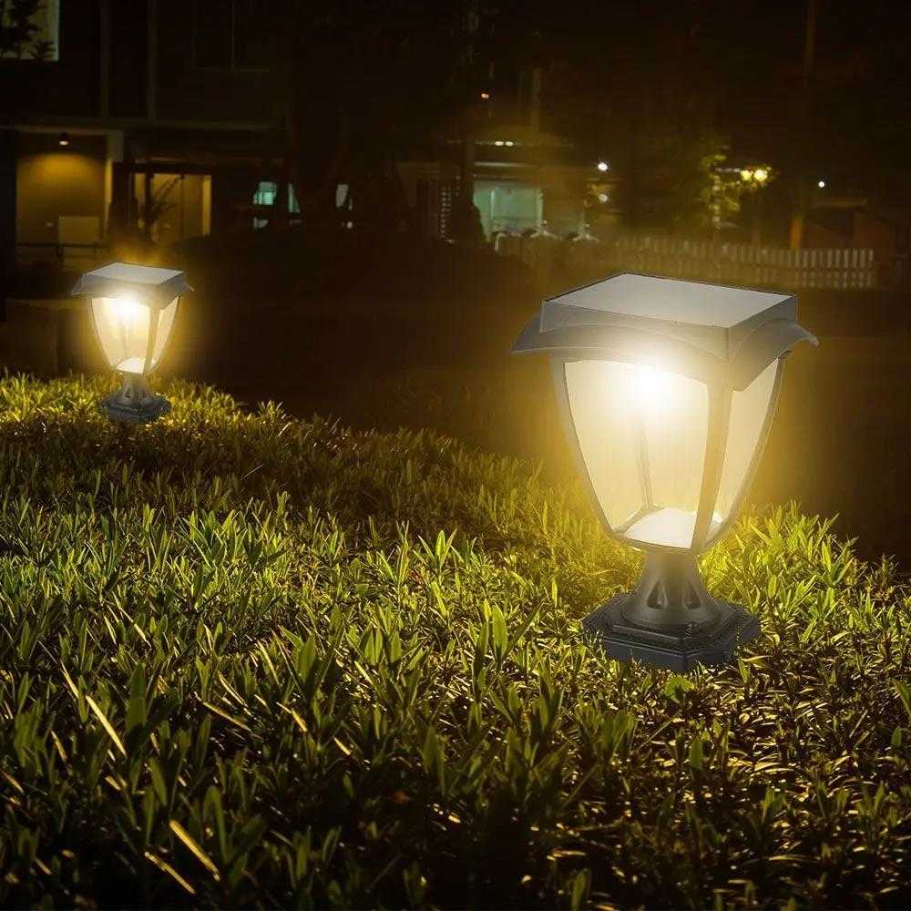 V-tac 2W LED sieninis lauko šviestuvas, juodas, 3000/6000K, su saulės baterija, IP44