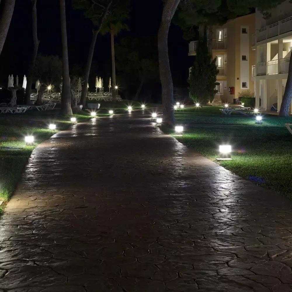 V-tac 10W LED pastatomas lauko šviestuvas, baltas, 6400K, IP65
