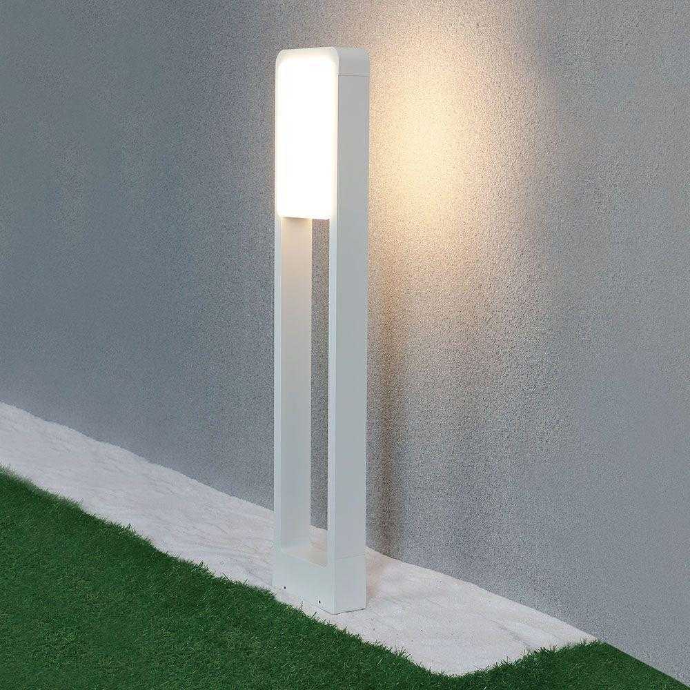 10W LED pastatomas šviestuvas V-TAC, 3000K, IP65, baltas, aukštis 80cm