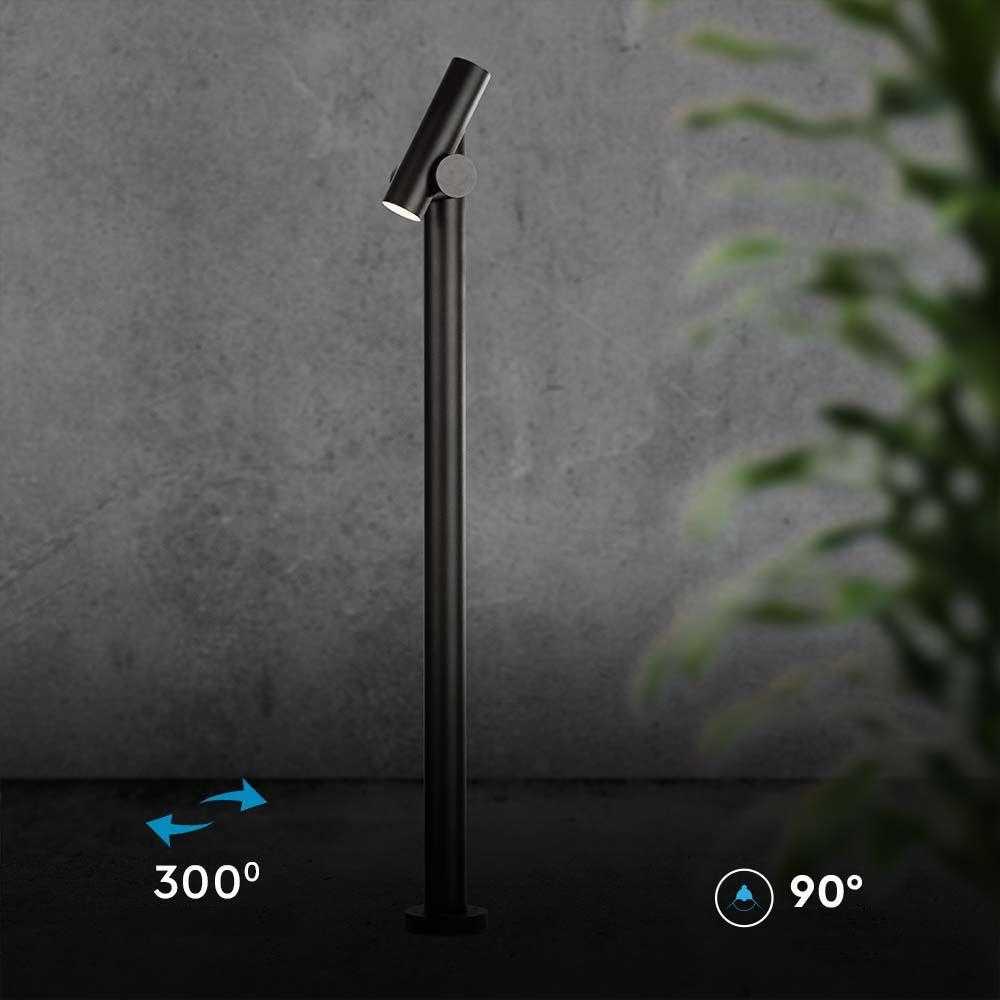 V-tac 4W LED pastatomas lauko šviestuvas, juodas, 4000K