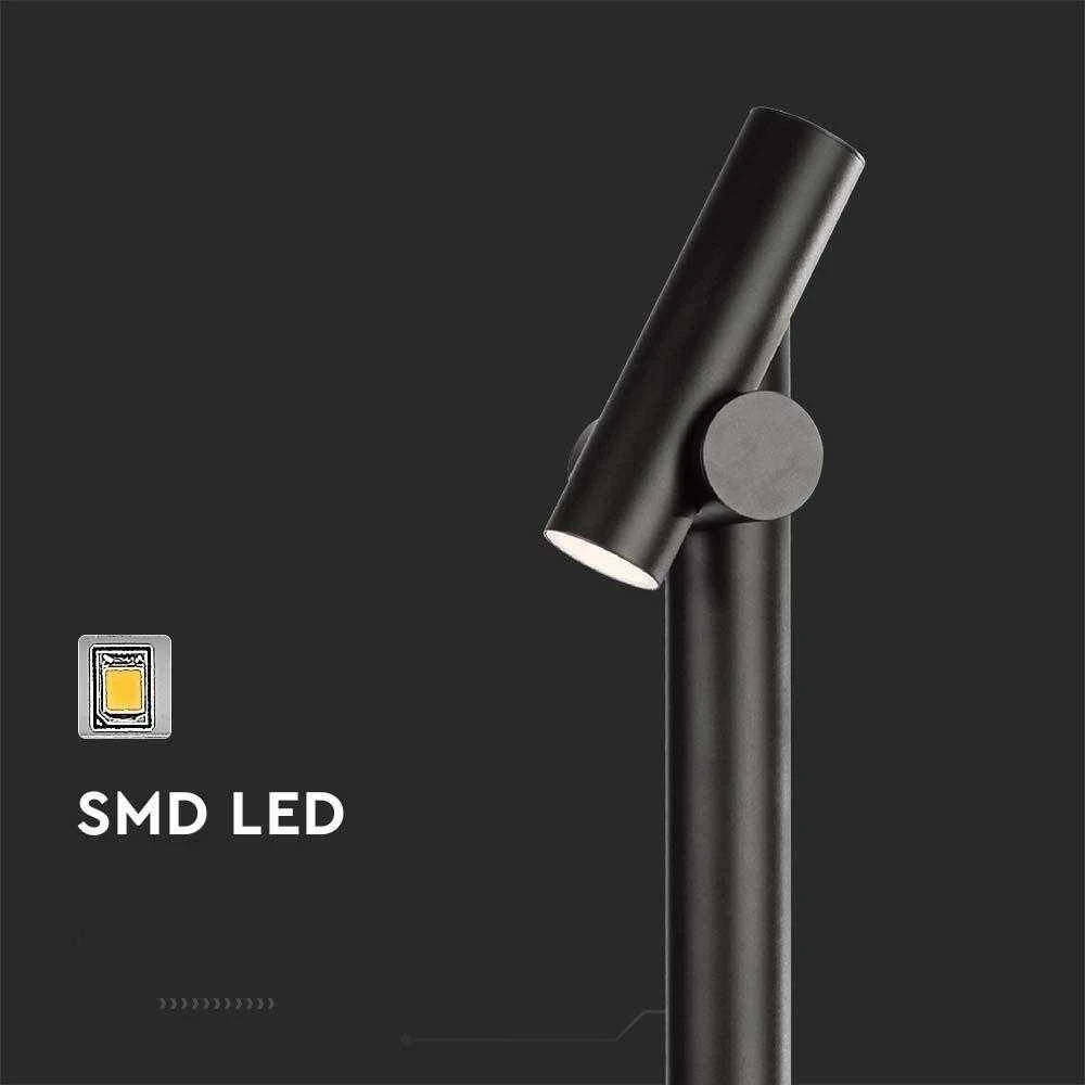 V-tac 4W LED pastatomas lauko šviestuvas, juodas, 3000K