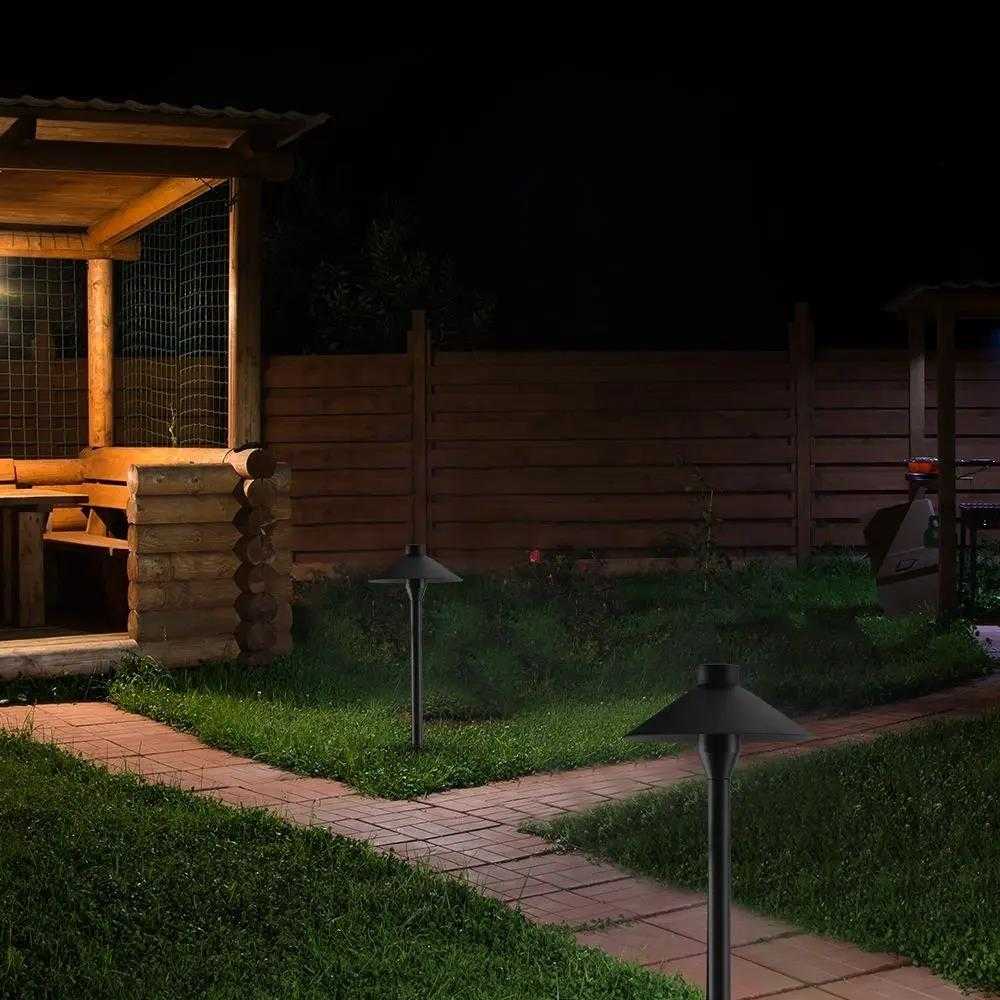 V-tac 7W LED įsmeigiamas/pastatomas lauko šviestuvas, juodas, 4000K