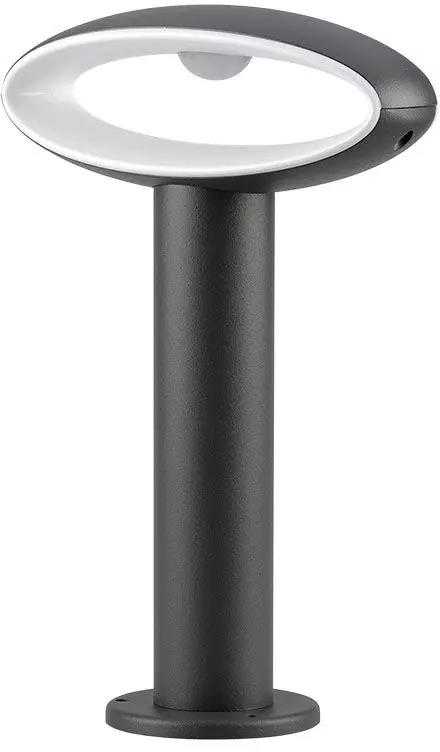 9W LED pastatomas šviestuvas V-TAC, 3000K, IP54, tamsiai pilkas, aukštis 30cm