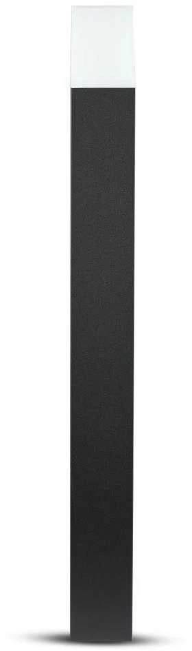 Lauko šviestuvas V-TAC, aliuminis, juodas, IP54, GU10, 80x80x800mm