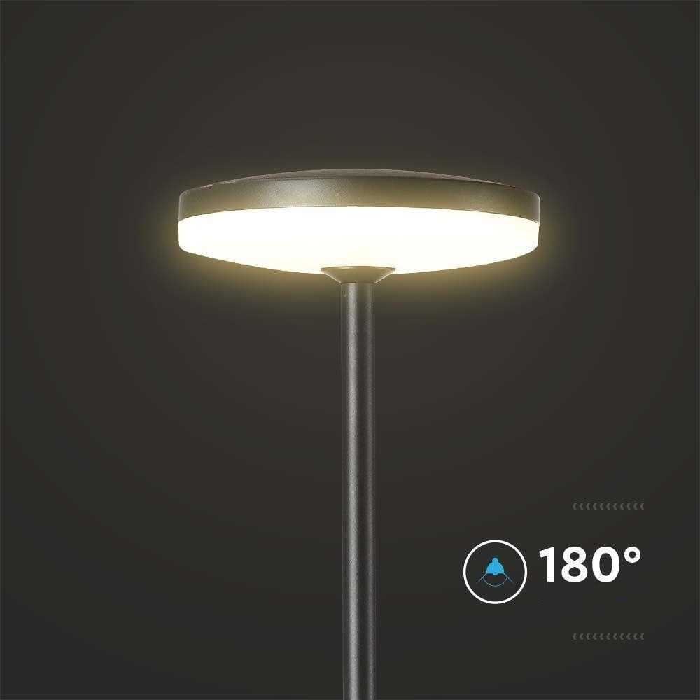V-tac 12W LED įsmeigiamas/pastatomas lauko šviestuvas, antracito sp., 4000K