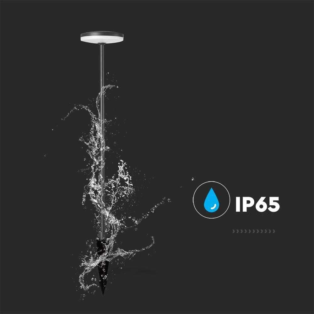 V-tac 12W LED įsmeigiamas/pastatomas lauko šviestuvas, antracito sp., 4000K