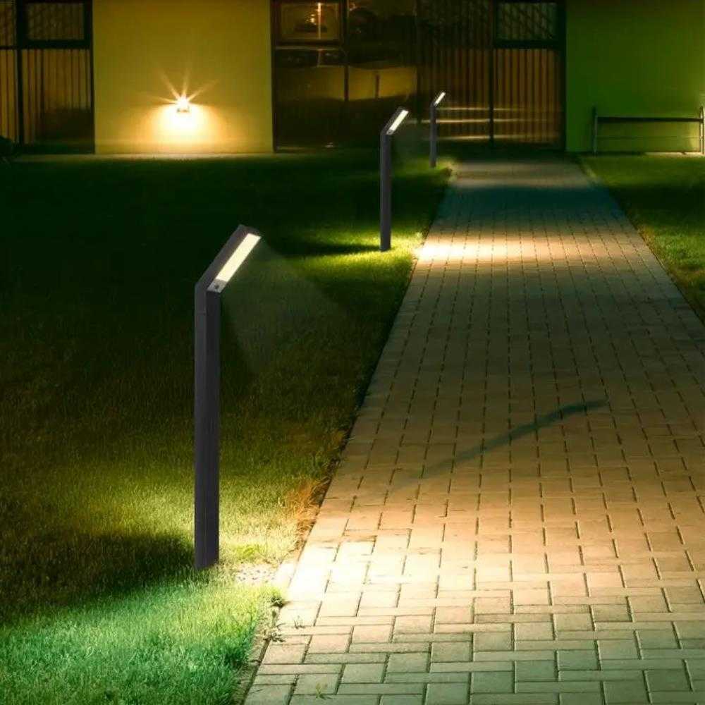 1,5W LED įsmeigiamas/pastatomas lauko šviestuvas, juodas, 3000/4000/6500K, su saulės baterija