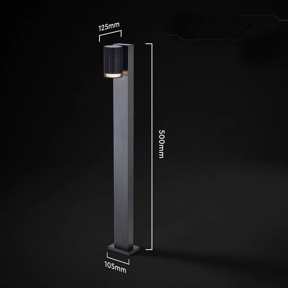 V-TAC sodo stulpas 50cm GU10 juodas garantija