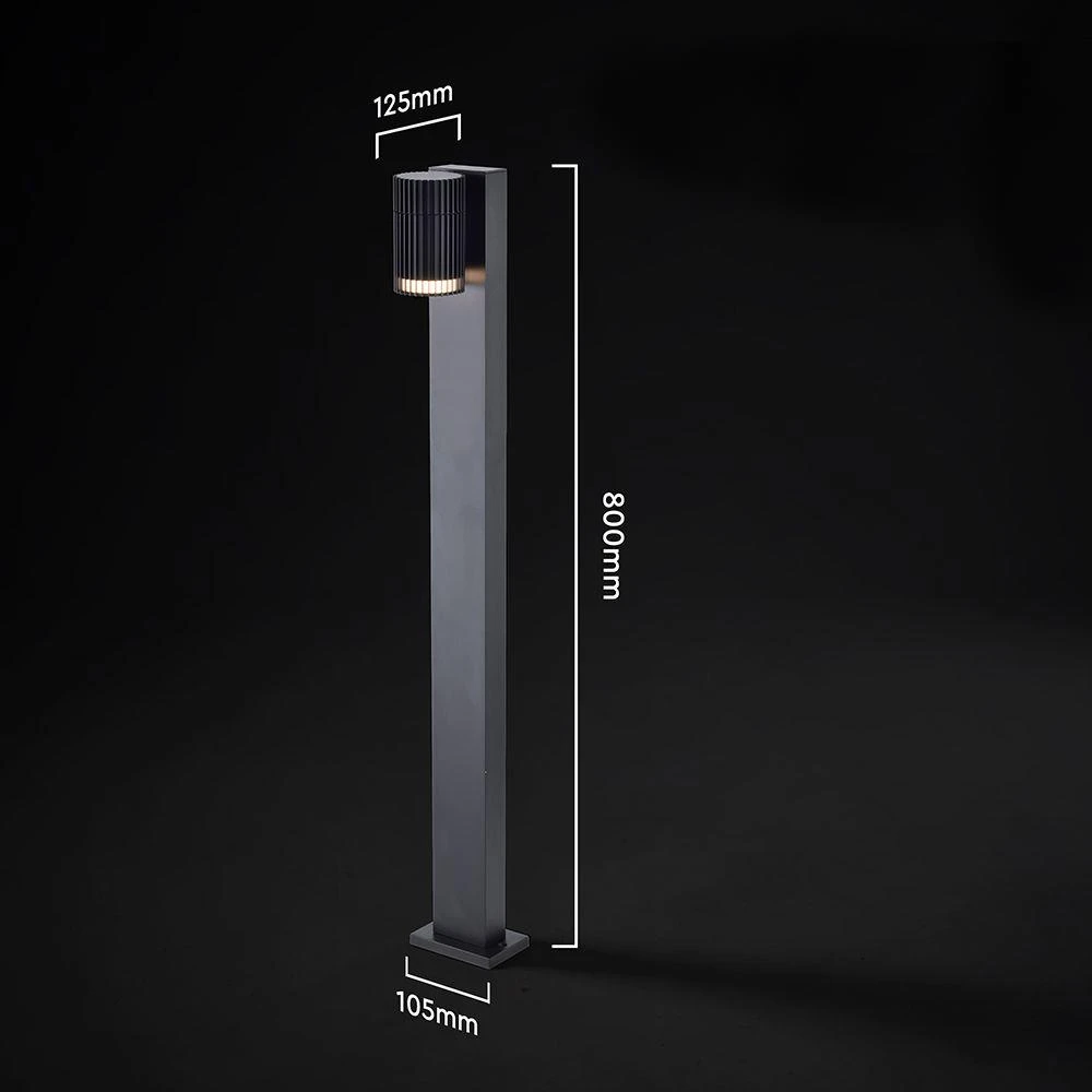 V-TAC sodo stulpas 80 cm GU10 juodas