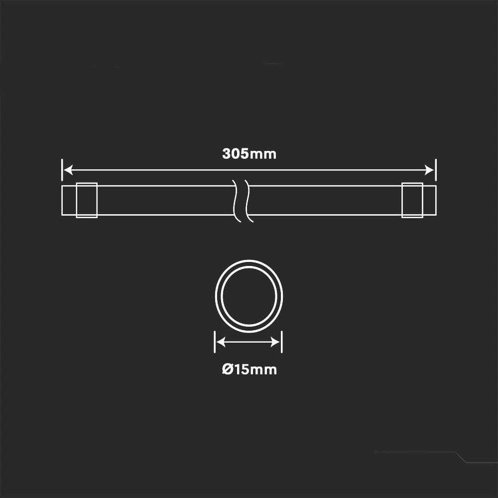 8W T5 lempa V-TAC vabzdžių gaudyklei, 30,5cm, G5, balta
