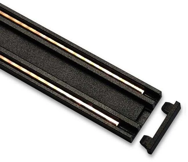 V-tac Magnetinių sistemų paviršinis bėgelis ULTRA THIN, juodas, 1m