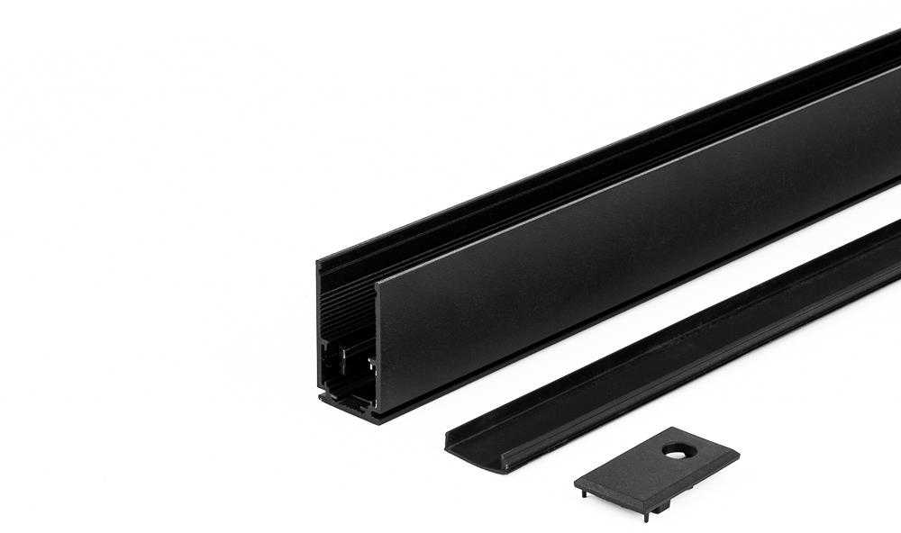 V-tac Magnetinių sistemų paviršinis bėgelis, juodas, 2m