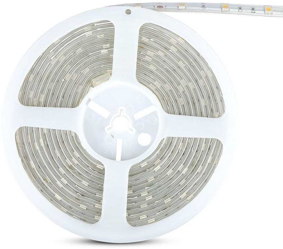 6W/m LED juosta, 30LED/m, 6500K, IP65, 5 metrų ritė