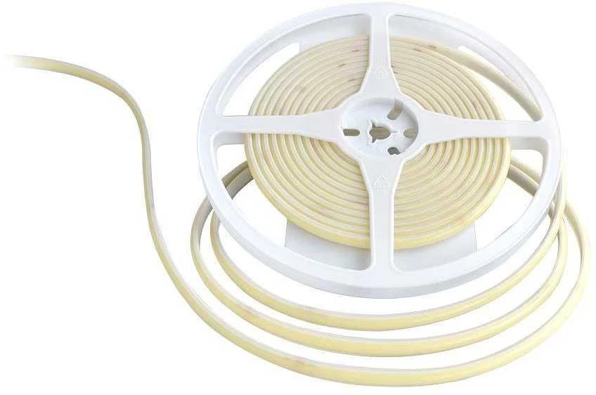 V-tac 10W/m LED COB juosta, 320LED/m, 24V, žalia šviesos sp., IP67, 5 metrų ritė