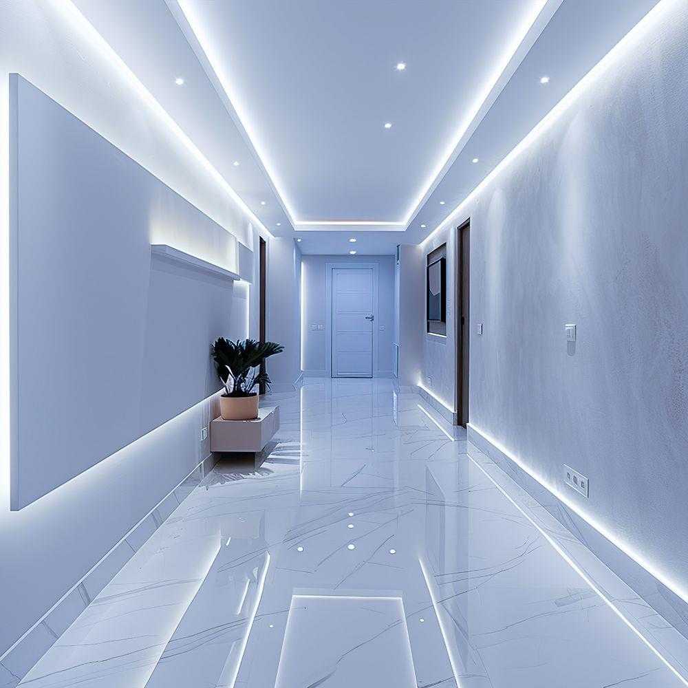 10W/m LED COB juosta, 420LED/m, 24V, 6500K, 5 metrų ritė