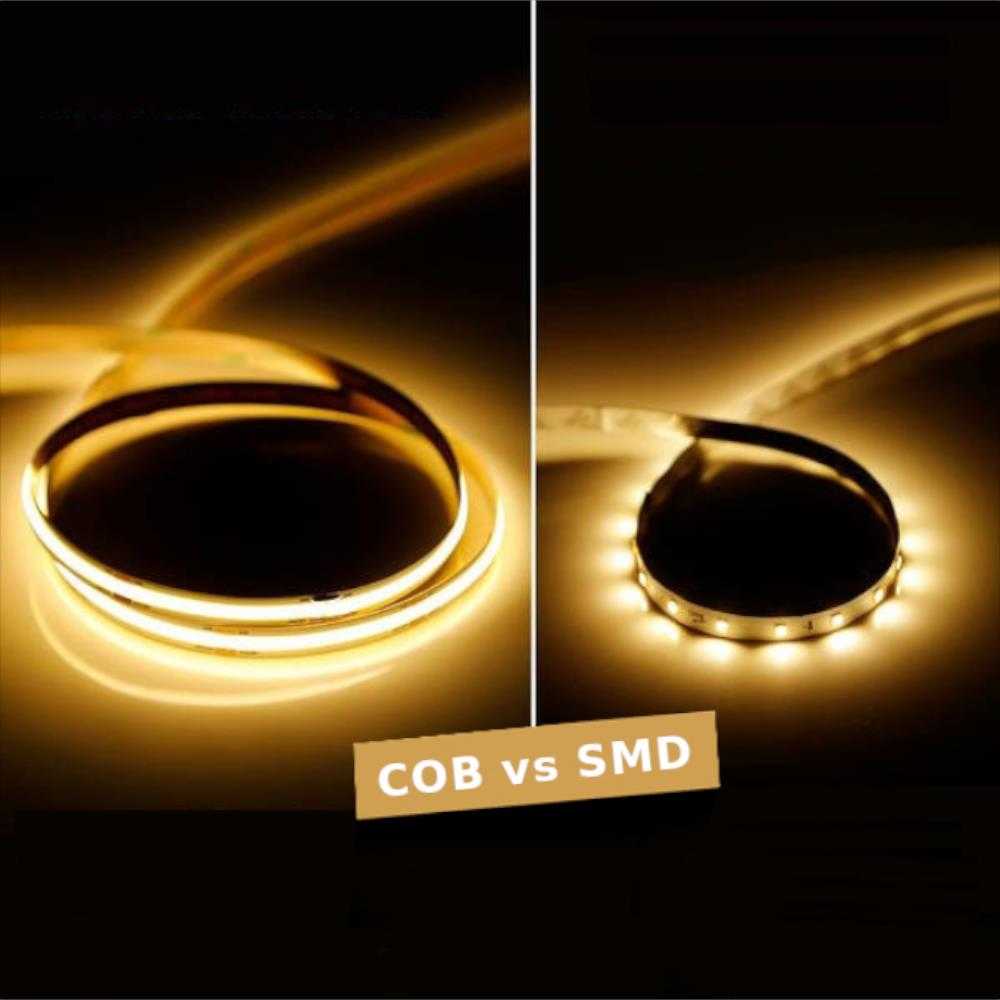 10W/m LED COB juosta, 420LED/m, 24V, 6500K, 5 metrų ritė