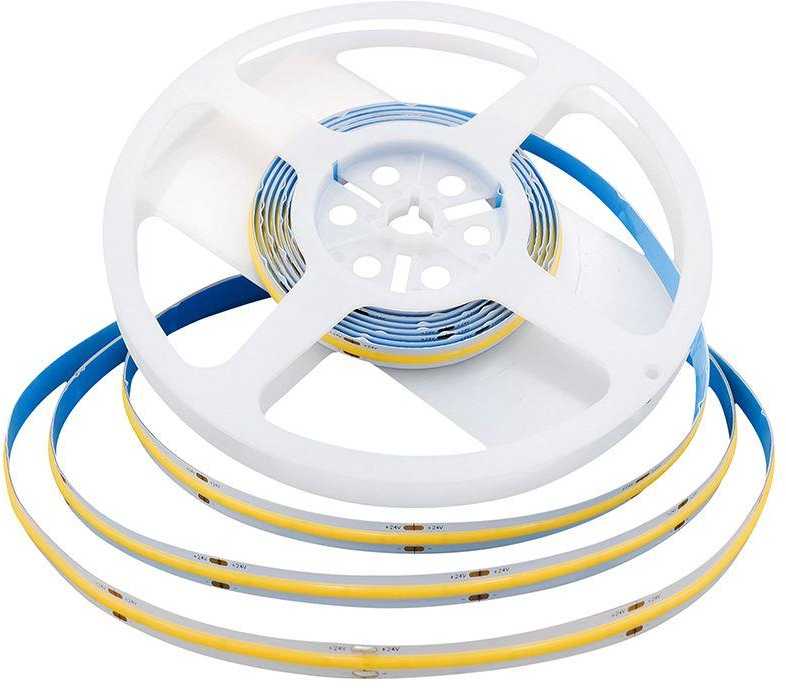 10W/m LED COB juosta, 420LED/m, 24V, 6500K, 5 metrų ritė