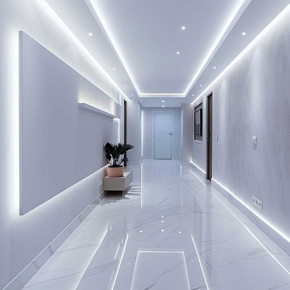 8W/m LED juosta, 120LED/m, 24V, 6500K, IP20, CREE LED chip, 10 metrų ritė