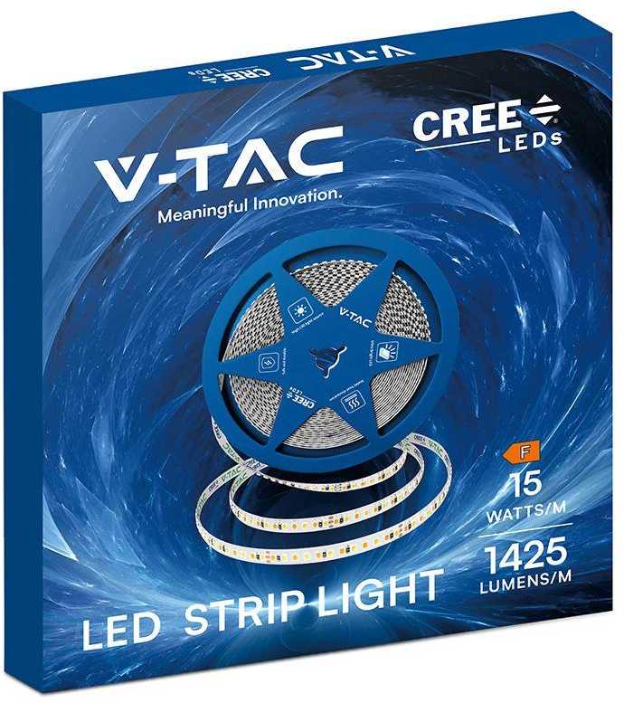 15W/m LED juosta, 192LED/m, 24V, 2700/4000/6500K, IP20, CREE LED chip, 10 metrų ritė