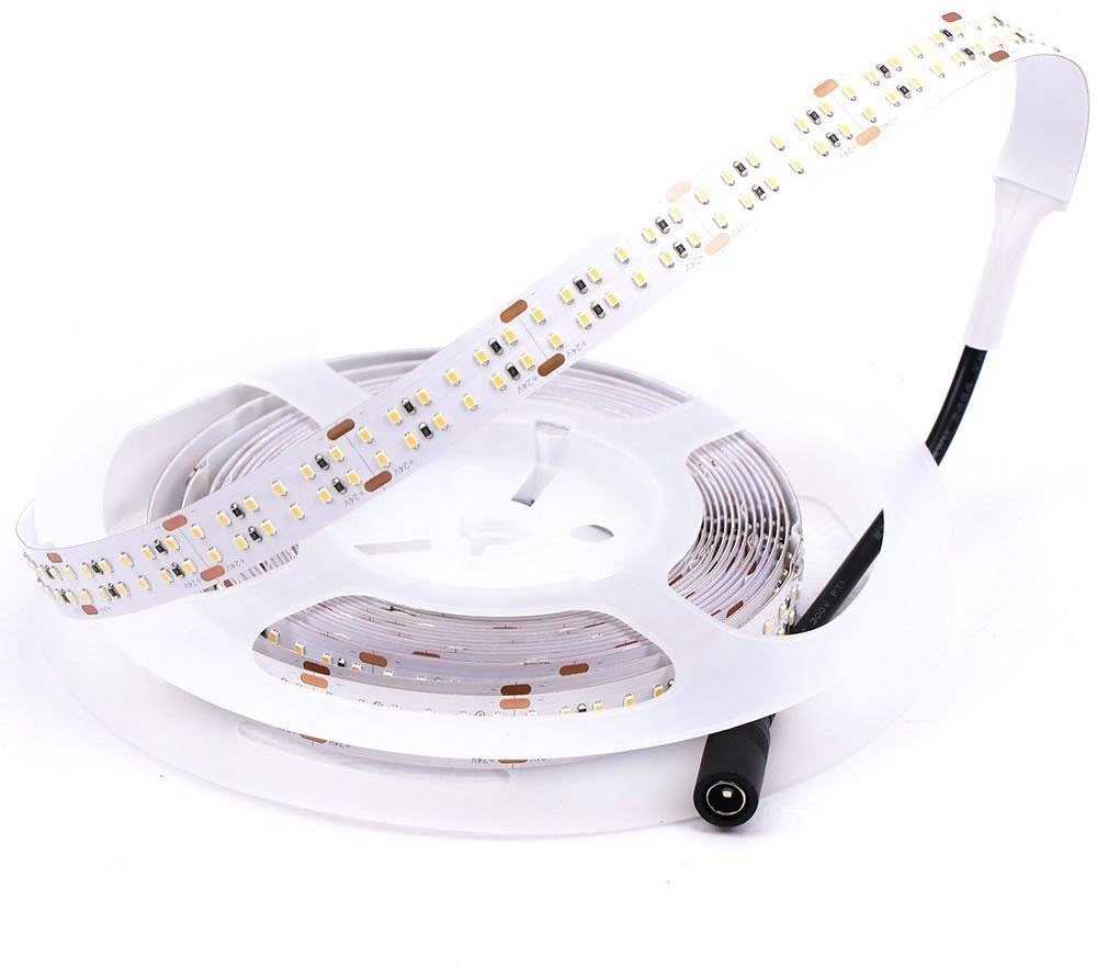 V-tac 30W/m LED juosta, 24V, 360 LED/m, IP20, 4000K, 5 metrų ritė