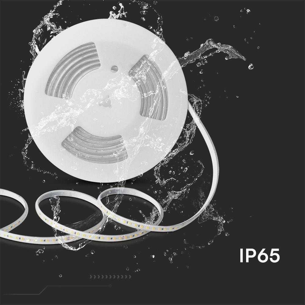 V-tac 10,5W/m LED juosta, 220V, 3000K, IP65, 10m ritė