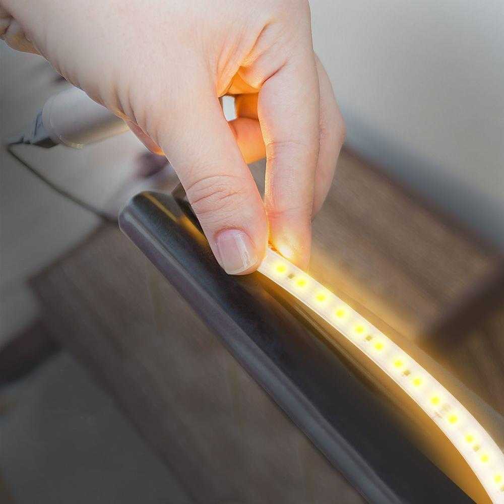 V-tac 10,5W/m LED juosta, 220V, 3000K, IP65, 50m ritė