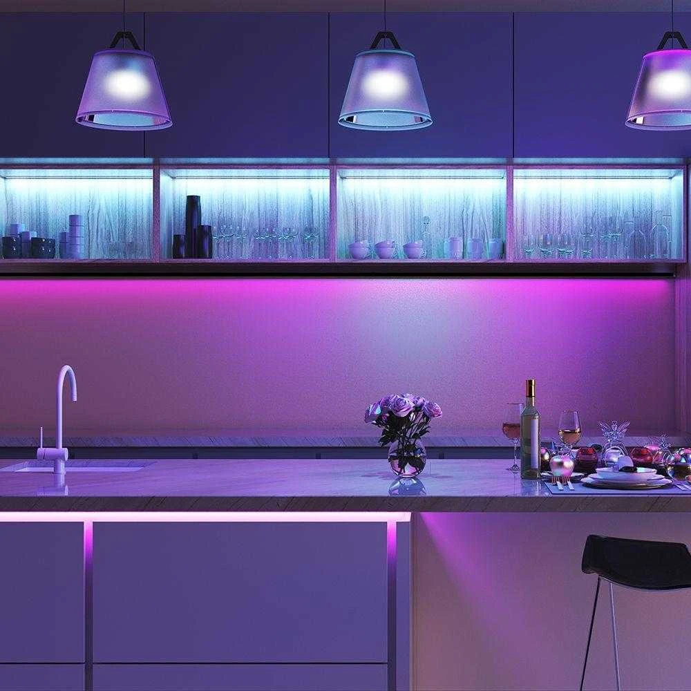 V-tac 15W/m LED juosta, RGB+3IN1, IP65, 5 metrų ritė, su nuotolinio valdymo pulteliu, valdikliu ir užmaitinimu