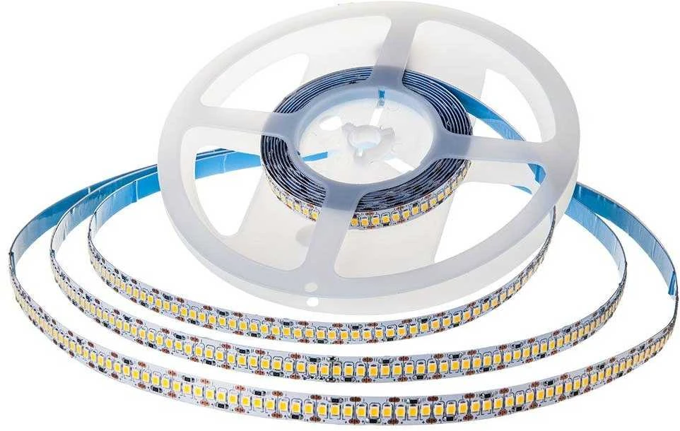 15W LED juosta V-TAC, 24V, 2835, 6500K(šaltai balta), IP20, SAMSUNG LED chip, 10 metrų ritė