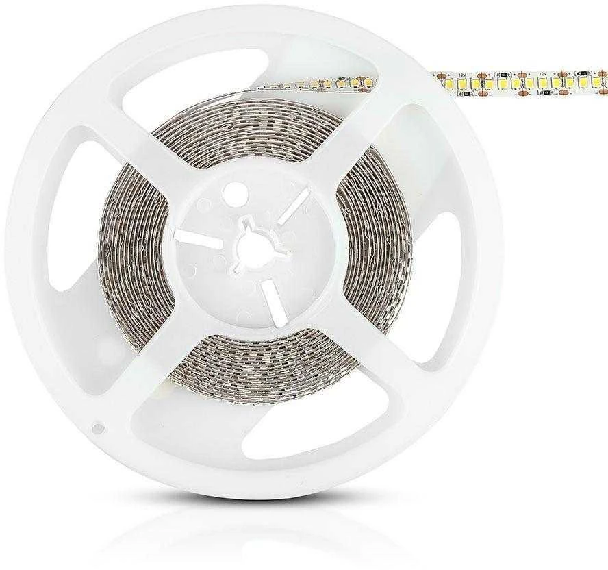 V-tac 17W/m LED juosta, 204 LED/m, IP20, 3000K, 5m ritė