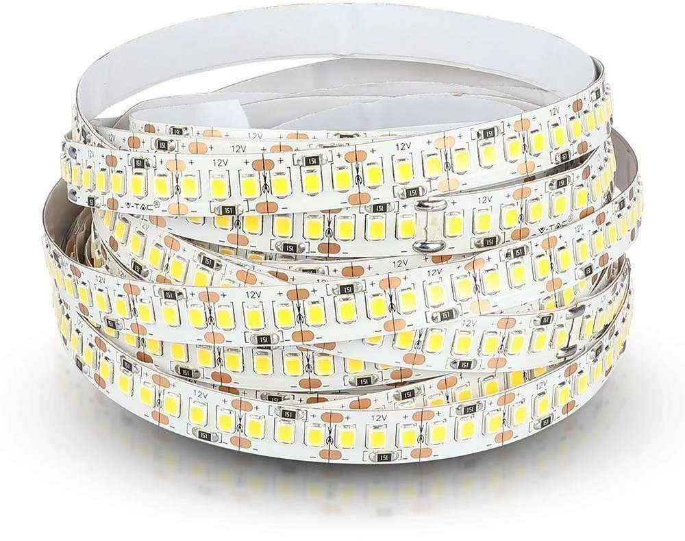 V-tac 17W/m LED juosta, 204LED/m, 12V, 4000K, 5m ritė