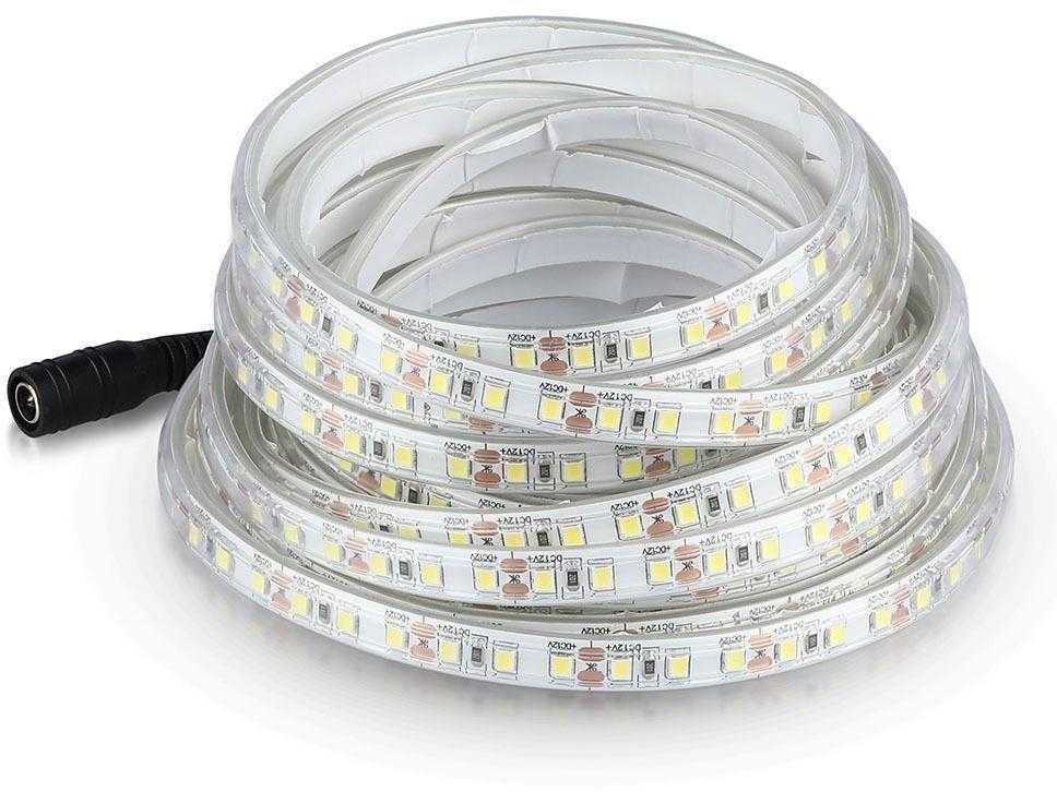 V-tac 7,5W/m LED juosta, 24V, 3000K, IP65, 10 metrų ritė