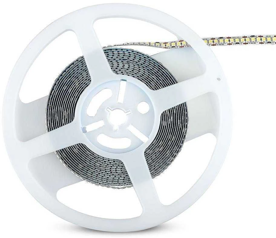 V-tac 20W/m LED juosta, 240 LED/m, 12V, 3000K, 5 metrų ritė