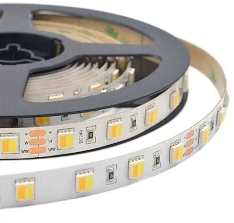 V-tac 14W/m LED juosta, 120LED/m, 24V, 3000-6000K, IP20, 5 metrų ritė