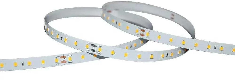 4W/m LED juosta V-TAC, 90 LED/m, 24V, 3000K, IP20, 5 metrų ritė