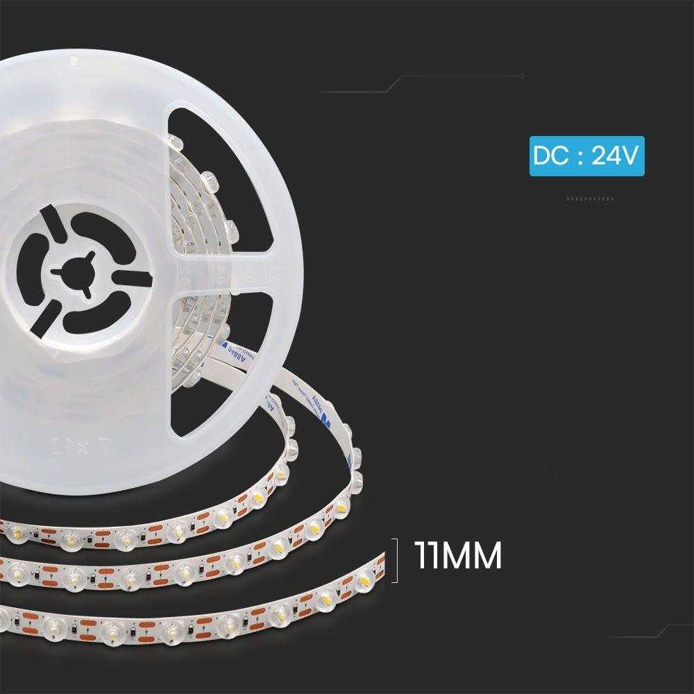 V-tac 16,5W/m LED juosta, 48LED/m, 24V, 4000K, 5m ritė