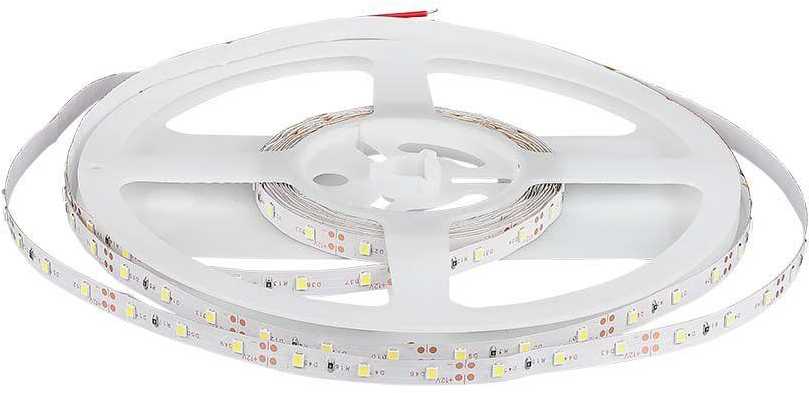 V-tac 3,6W/m LED juosta, 60LED/m, 12V, geltona šviesos sp., IP20, 5 metrų ritė