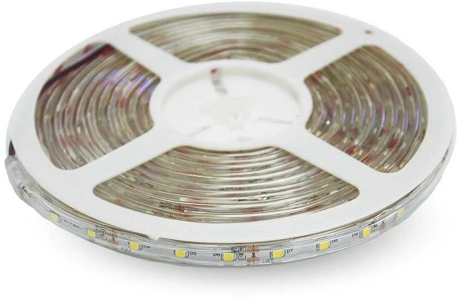 3,6 W/m LED juosta V-TAC, 3528, 60 LED/m, žalia, atspari drėgmei (IP65)
