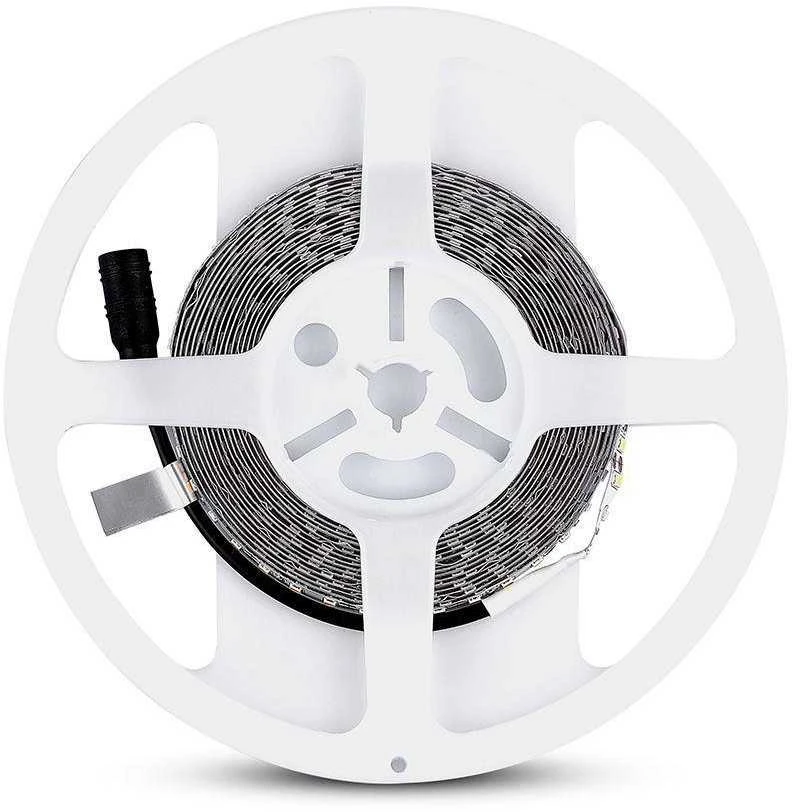 V-tac 8W/m LED juosta, 120LED/m, 3000K, 12V, 5m ritė