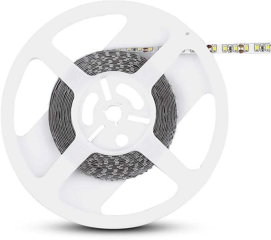 V-tac 8W/m LED juosta, 120LED/m, 3000K, 12V, 5m ritė