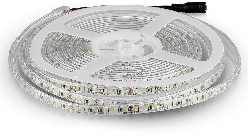 V-tac 8W/m LED juosta, 120LED/m, 12V, 4000K, IP65, 5 metrų ritė