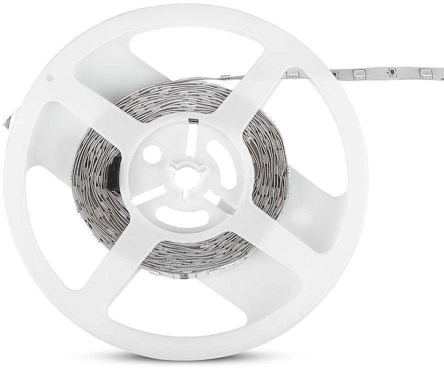 V-tac 6W/m LED juosta, 12V, 30LED/m, RGB, 5 metrų ritė