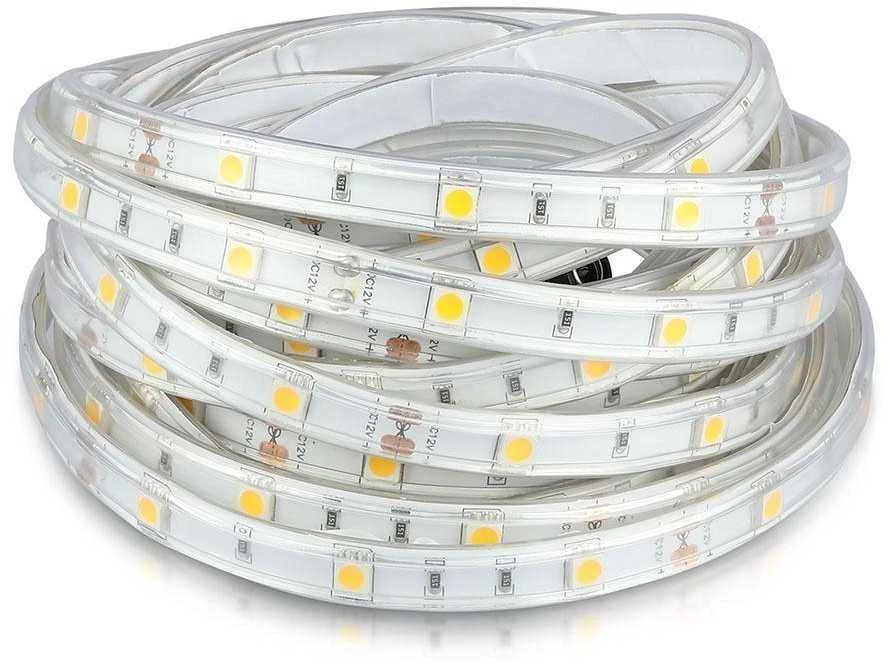 V-tac 4,8W/m LED juosta, 30LED/m, 4000K, IP65, 5m ritė