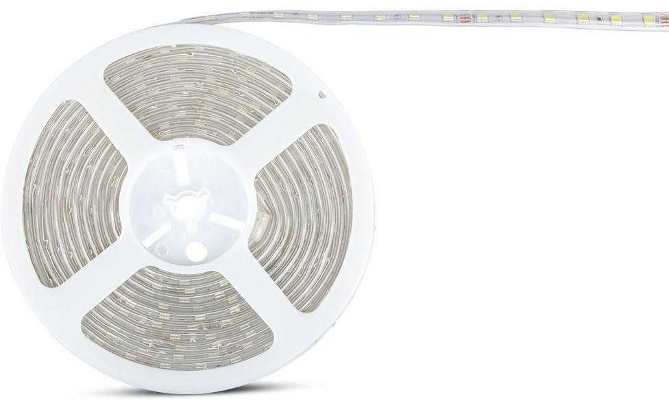 V-tac 10W/m LED juosta, 60 LED/m, 3000K, IP65, 5 metrų ritė